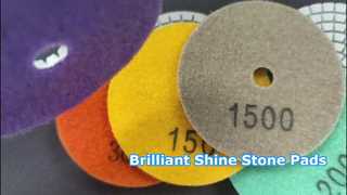 6 4 Inch Diamond Polishing Pad For Wet Granite Stone Marble Concrete