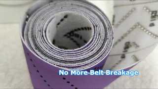 Abrasive Disc Purple Flocking Rectangular Sanding Sheet Roll 70mm Diameter