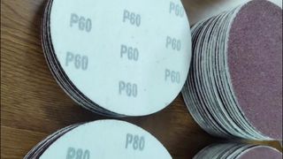 No Holes Round Red Aluminum Oxide Sandpaper Sanding Disc for Polishing Wood and Metal