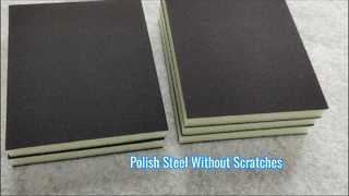 Siyah Silisyum Karbür Zımpara Orbital Zımpara Sünger Ped Aşındırıcı Sünger Blok 100mm