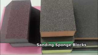  Abrasive Sanding Blocks Wet and Dry Sandpaper Sponge Washable and Reusable