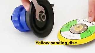  Yellow hook& loop sanding disc 5